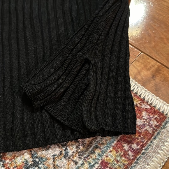 Vintage C’est City Knits black short sleeve collared blouse - Picture 4 of 7